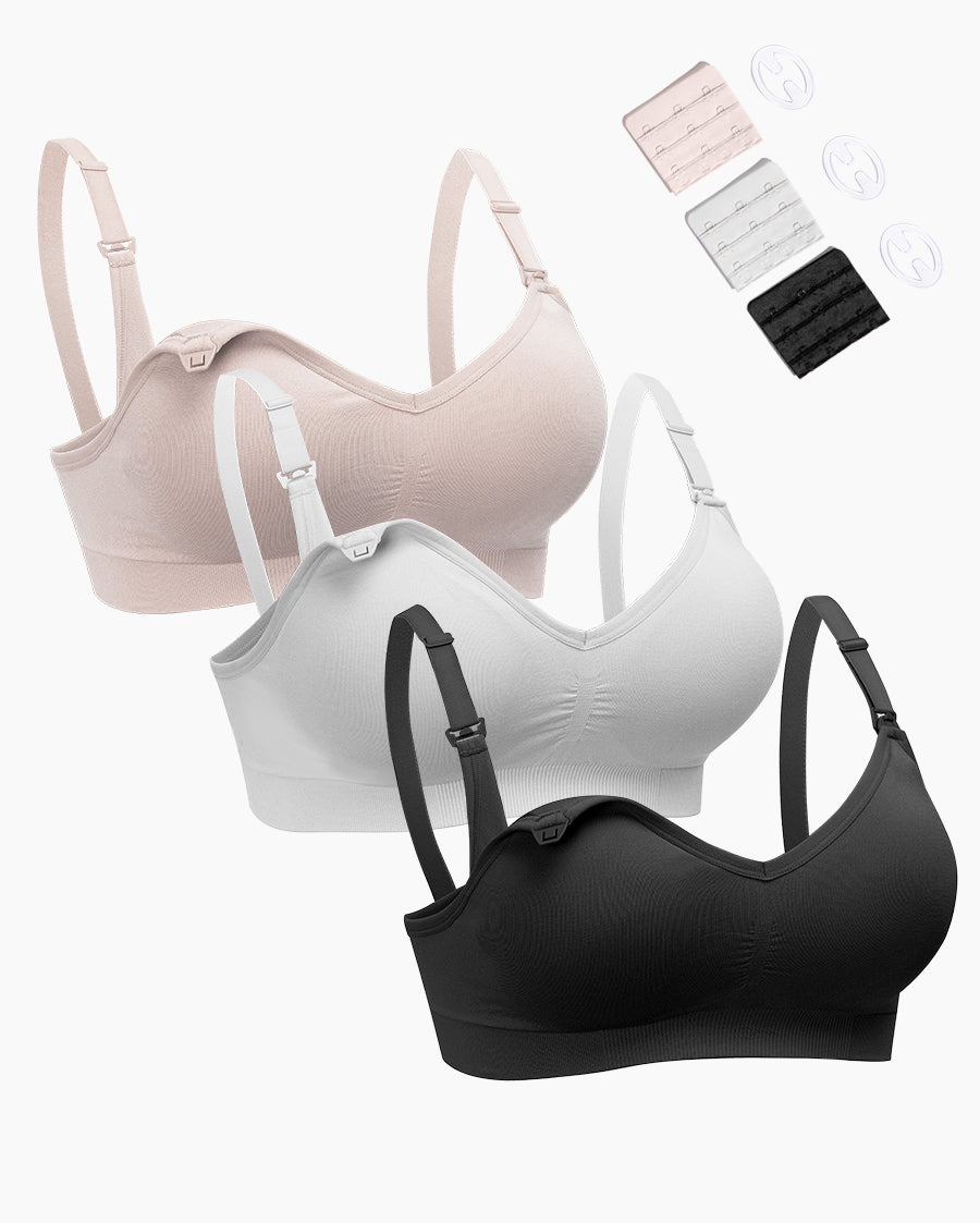 HOFISH Maternity Nursing Bra for Breastfeeding Pregnancy Wireless Bralette