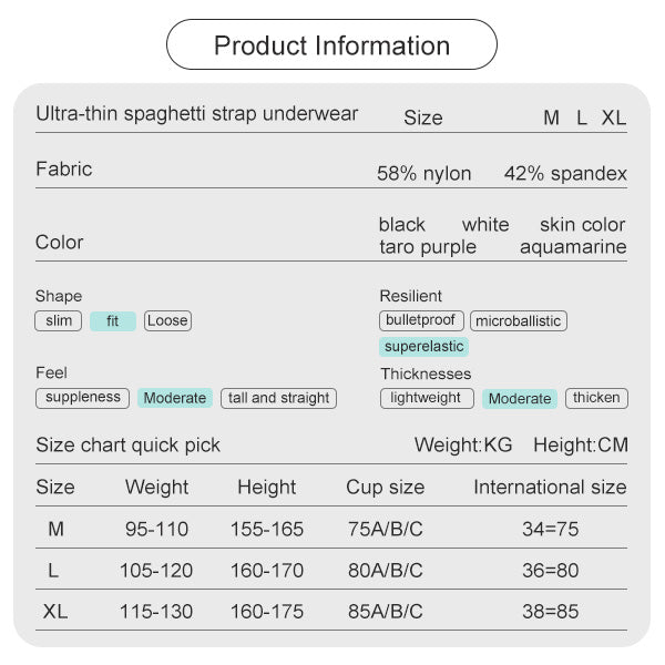 Ultra-Thin Printed Spaghetti Strap Bra – Seamless, Breathable, Antibacterial, Summer Cooling