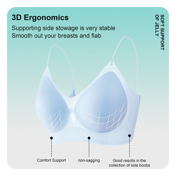 Ultra-Thin Printed Spaghetti Strap Bra – Seamless, Breathable, Antibacterial, Summer Cooling