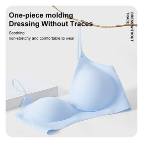 Ultra-Thin Printed Spaghetti Strap Bra – Seamless, Breathable, Antibacterial, Summer Cooling