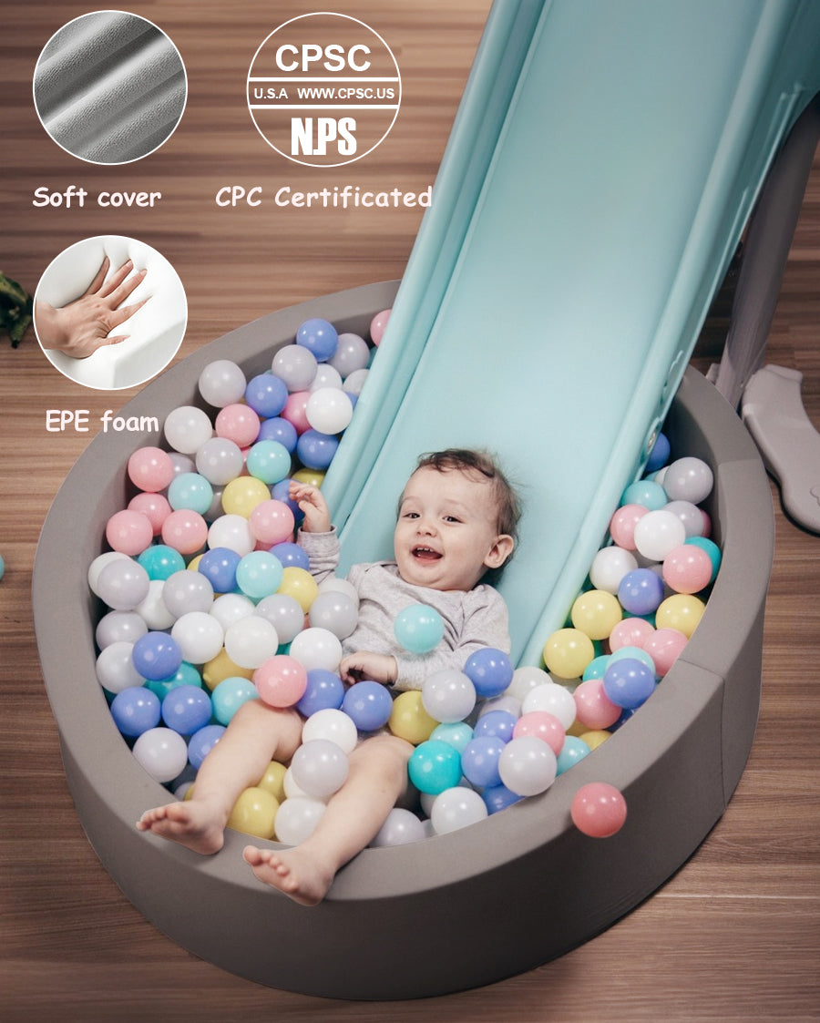 HOFISH Foam Ball Pit for Children Toddlers,Baby Playpen Pool Soft Round Designed Easy to Clean or Install,Ideal Gift Babies Infants Indoor and Outdoor Game- (Balls NOT Included)