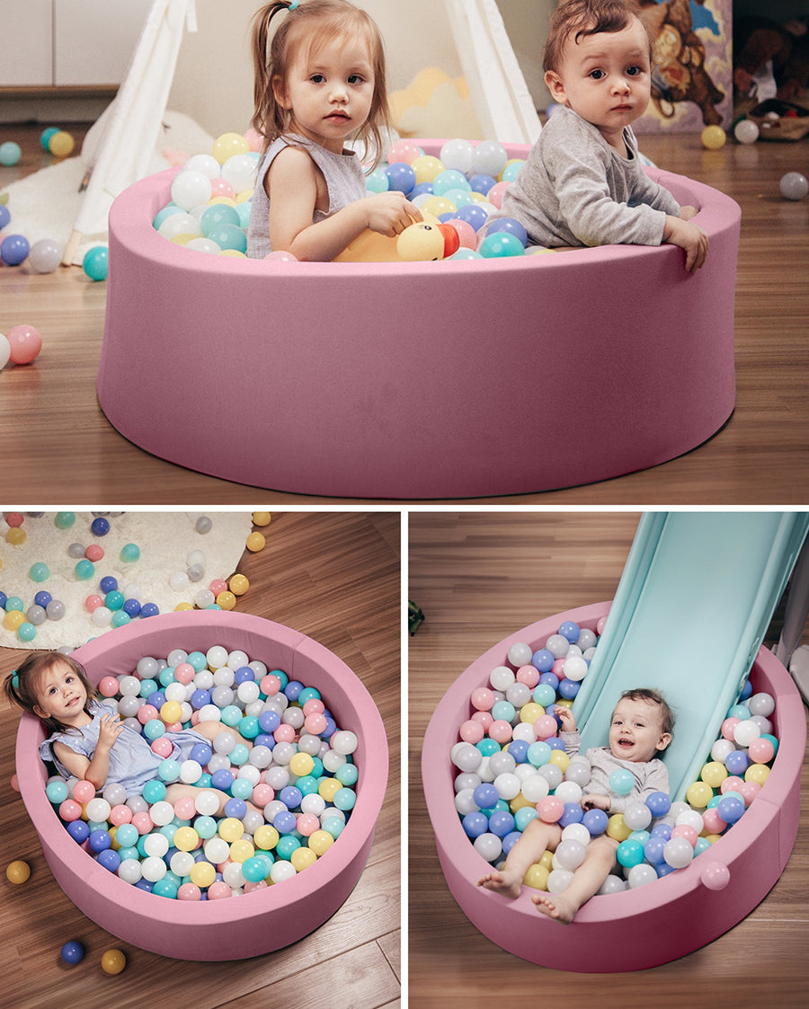 HOFISH Foam Ball Pit for Children Toddlers,Baby Playpen Pool Soft Round Designed Easy to Clean or Install,Ideal Gift Babies Infants Indoor and Outdoor Game- (Balls NOT Included)